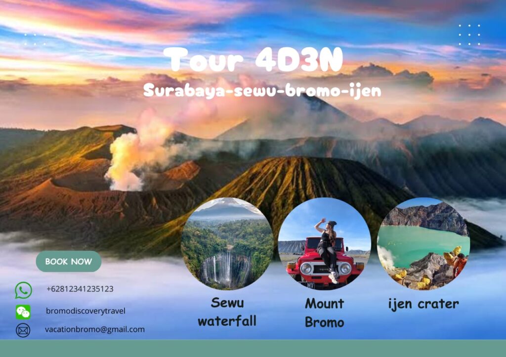 Mount Bromo Sewu Ijen Tour 4 days